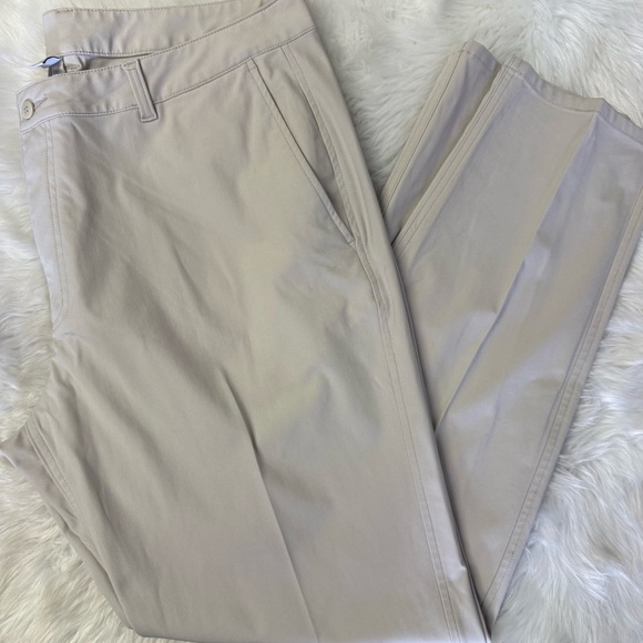 FootJoy Men’s Performance Knit Golf Pants Stone Khaki Size 40x34 Style 29018 - Picture 4 of 10